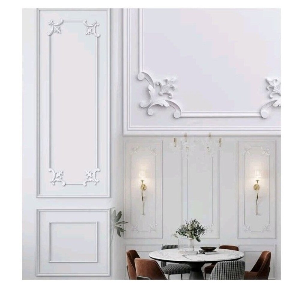French Style Wall Molding Kit - 63" Wainscoting Accent Panel Ready to Assemble - Picture 1 of 9
